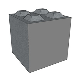 Betonový blok AB2 800x800x800 mm
